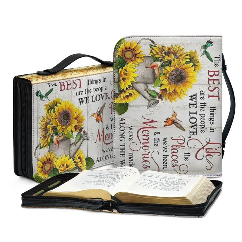 Personalized Sunflower Butterfly Bible Cover