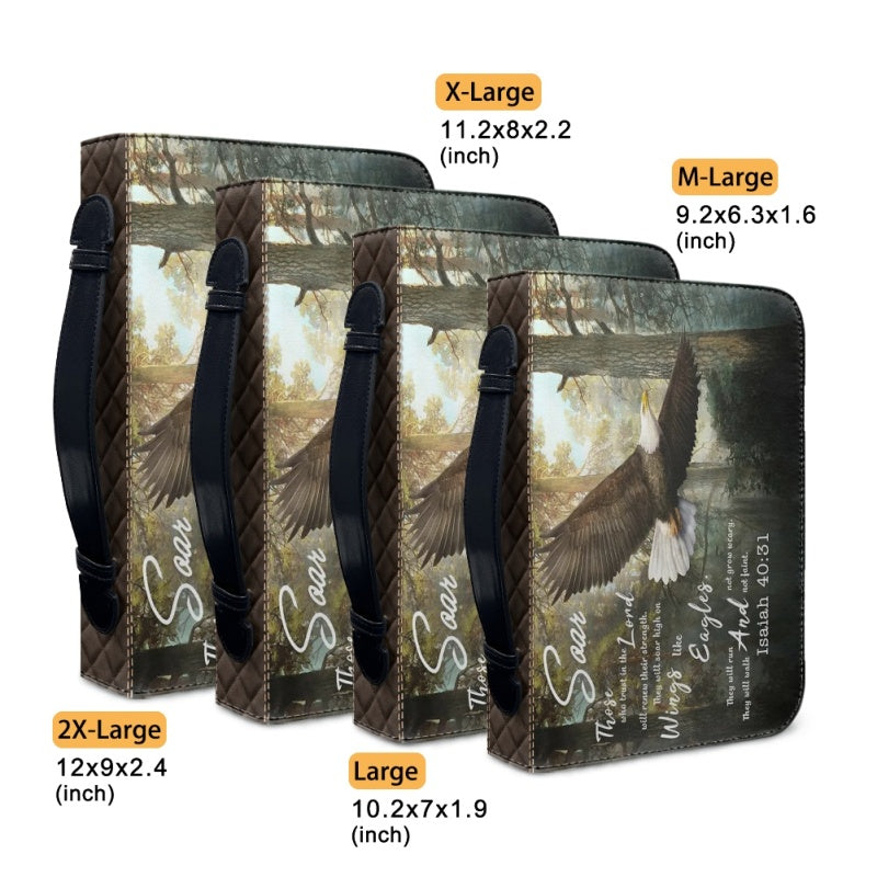 Personalized Eagle & Lion Isaiah 40:31 Bible Cover
