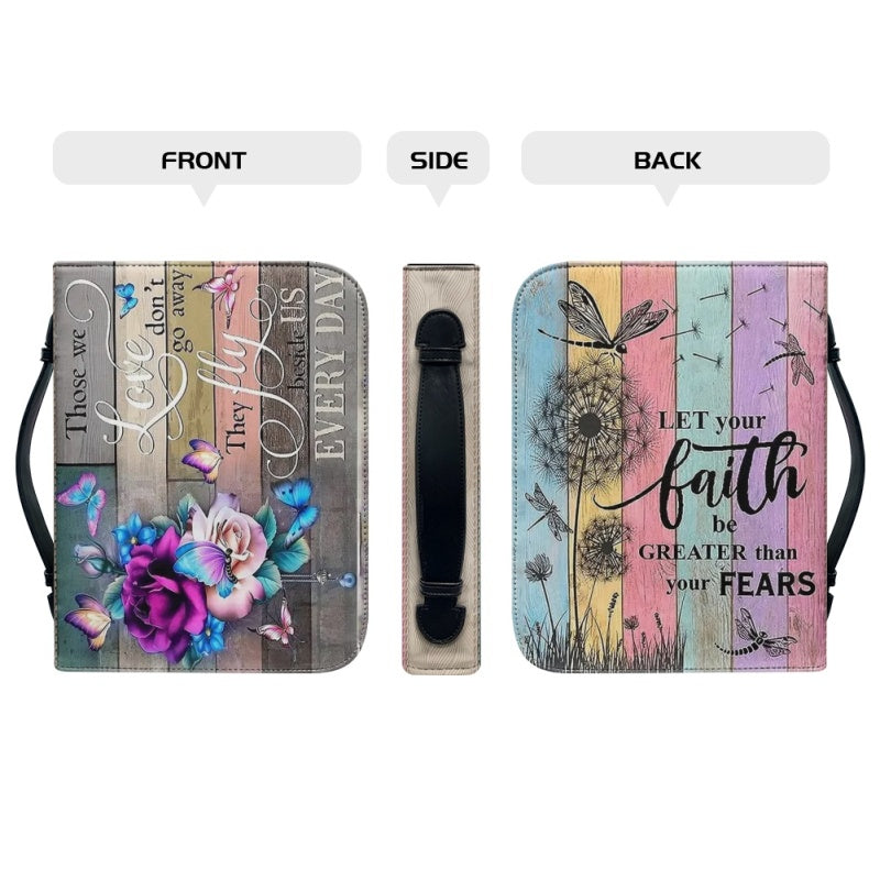 Personalized Let Your Faith Butterfly Bible Cover