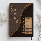 Personalized "Warrior Of God" Leather Prayer Journal