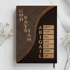 Personalized "Warrior Of God" Leather Prayer Journal