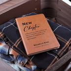 Personalized "New Chapter" Leather Prayer Journal