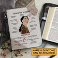 Personalized Emergency Numbers Bible Cover