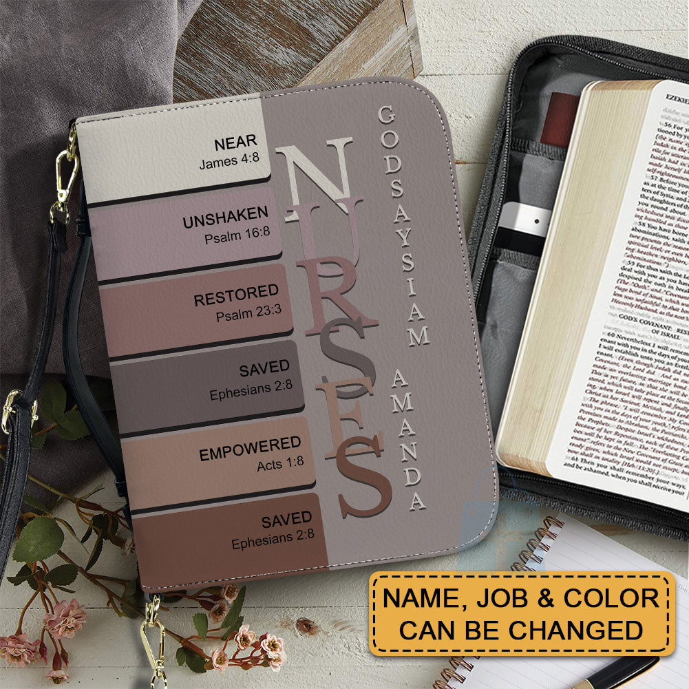 Personalized Custom Name Leather Bible Cover