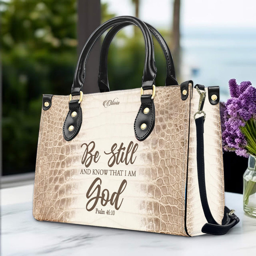 Personalized Christian Leather Handbag & Wallet Set