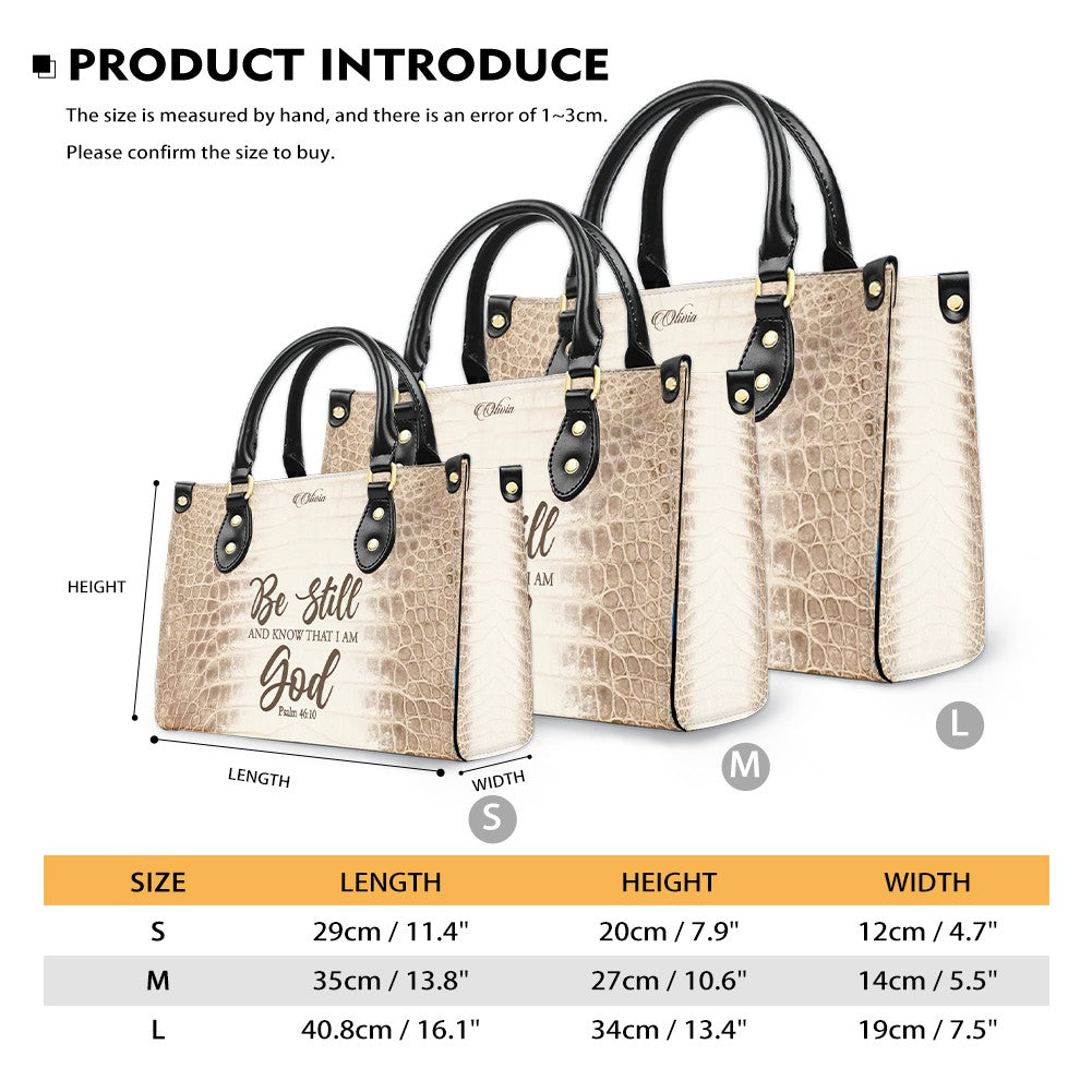 Personalized Christian Leather Handbag