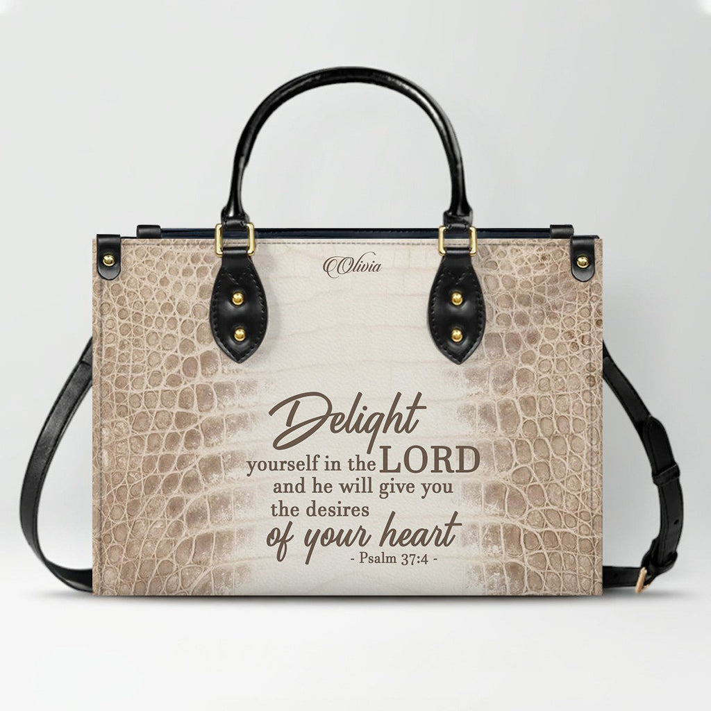 Personalized Christian Leather Handbag & Wallet Set