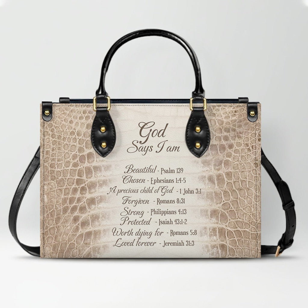 Personalized Christian Leather Handbag & Wallet Set