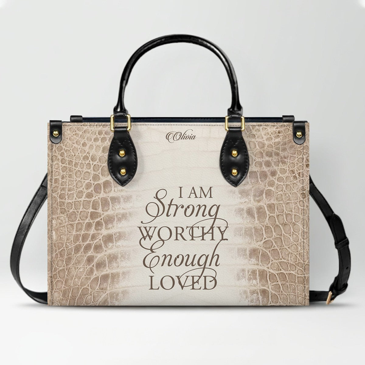 Personalized Christian Leather Handbag & Wallet Set