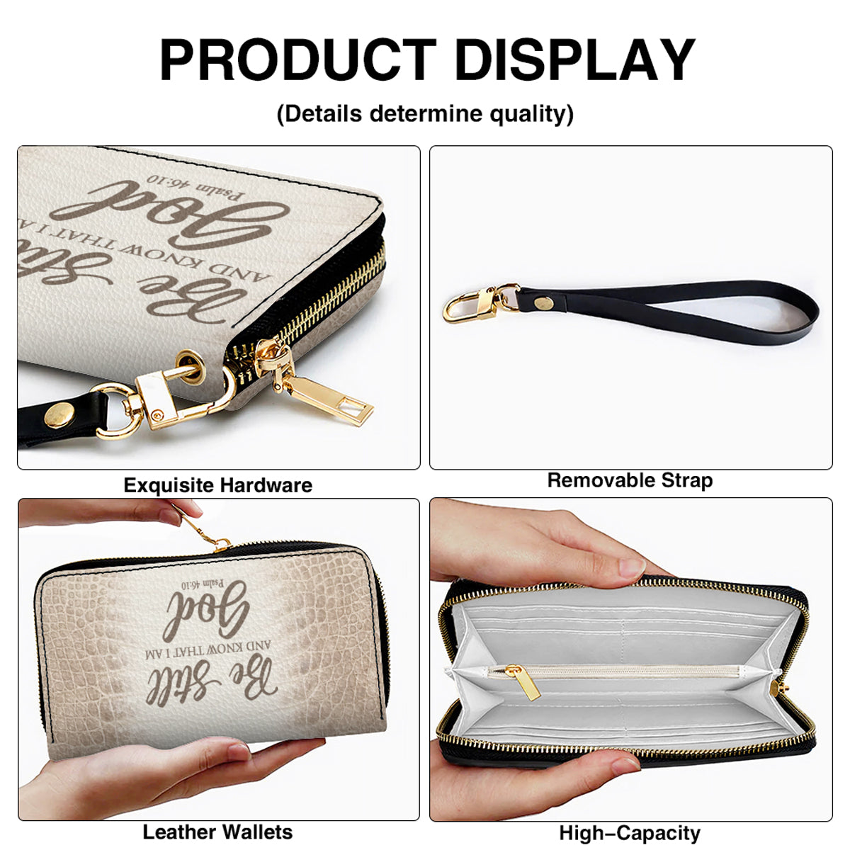 Personalized Christian Leather Handbag & Wallet Set