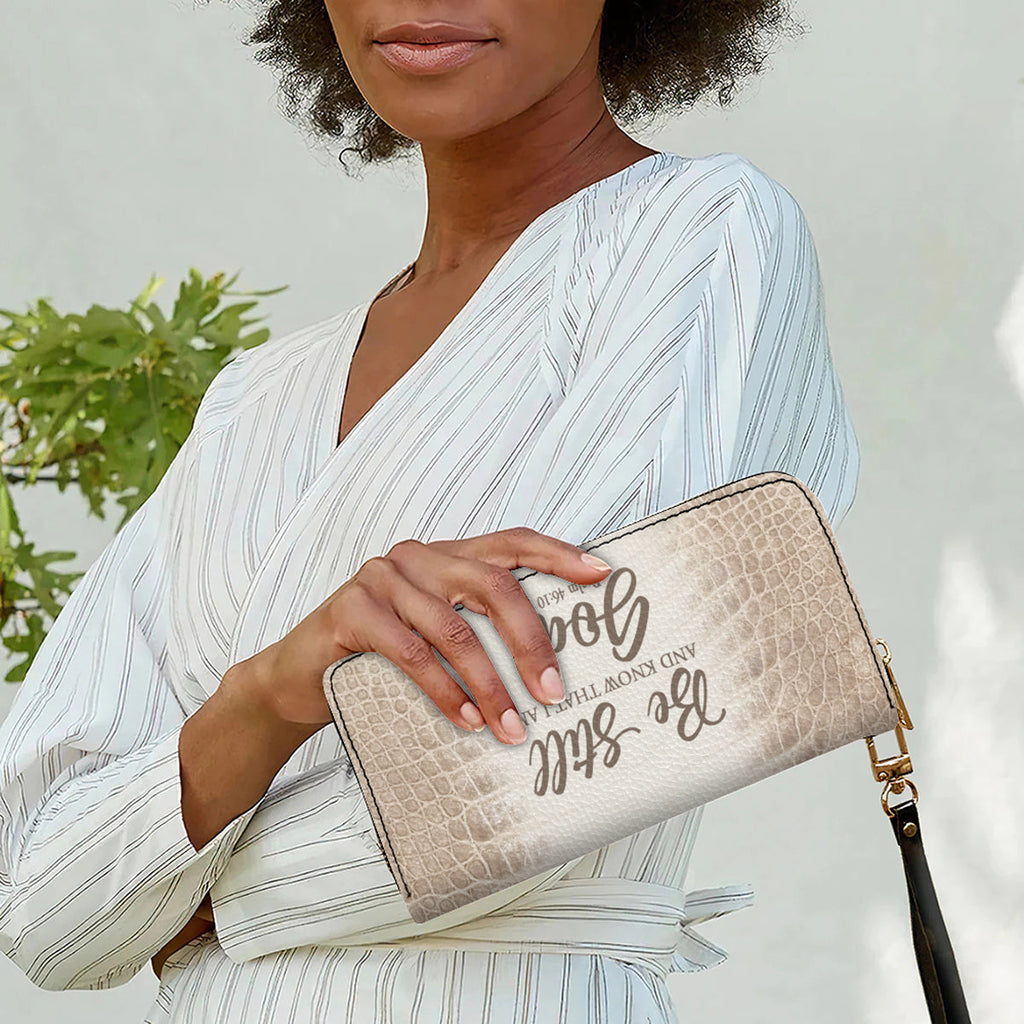 Personalized Christian Leather Handbag & Wallet Set