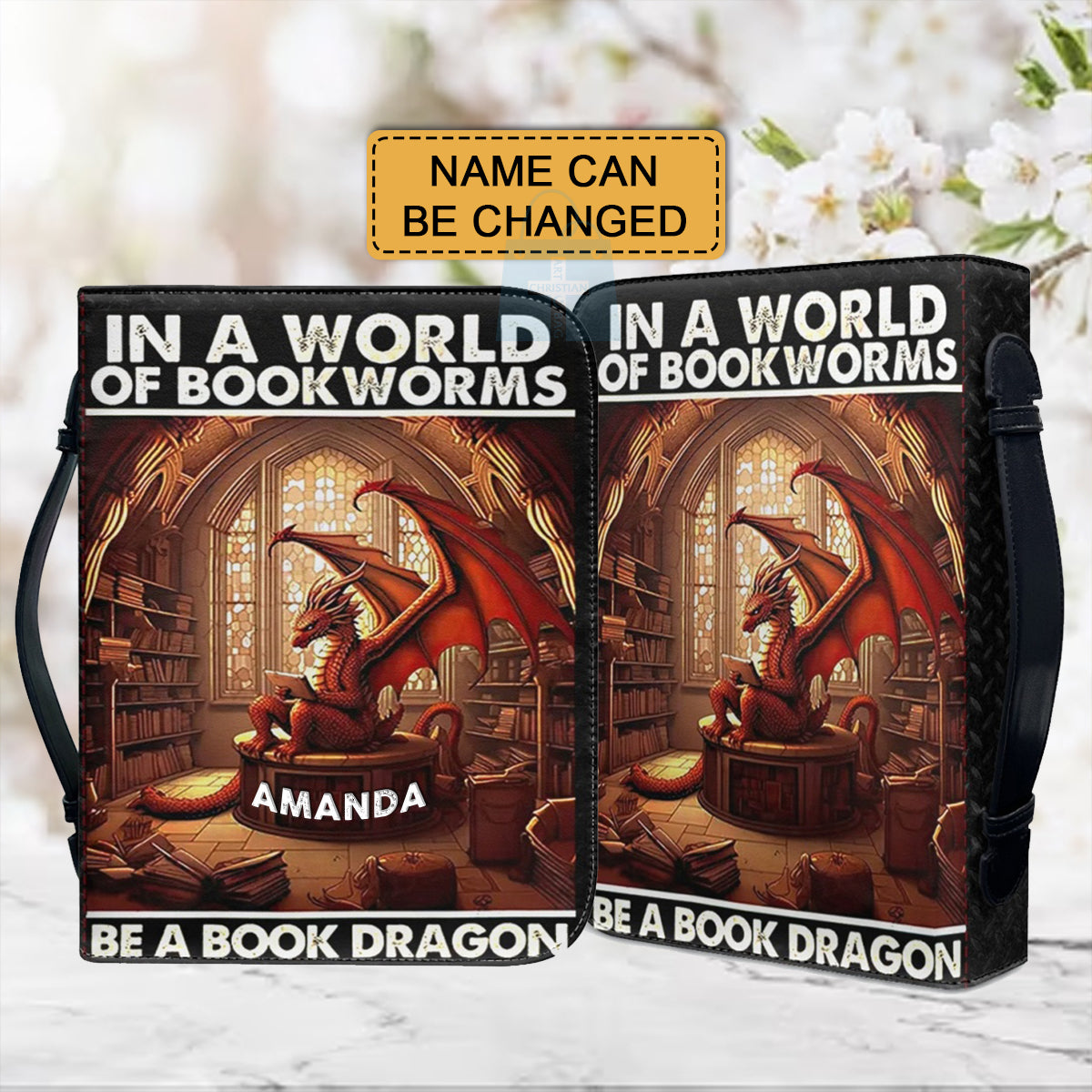 Personalized Book Dragon Bible Cover