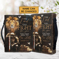 Personalized Lion & Knight Bible Cover