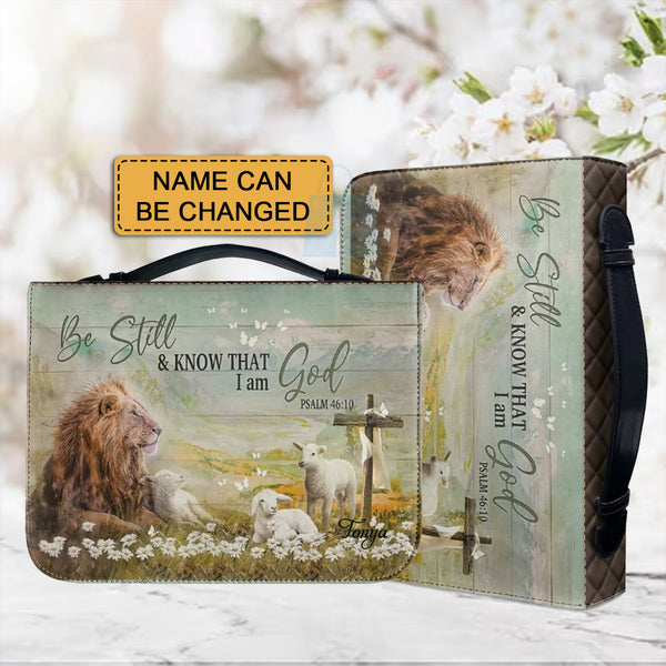 Personalized Be Still Psalm 46:10 Bible Cover