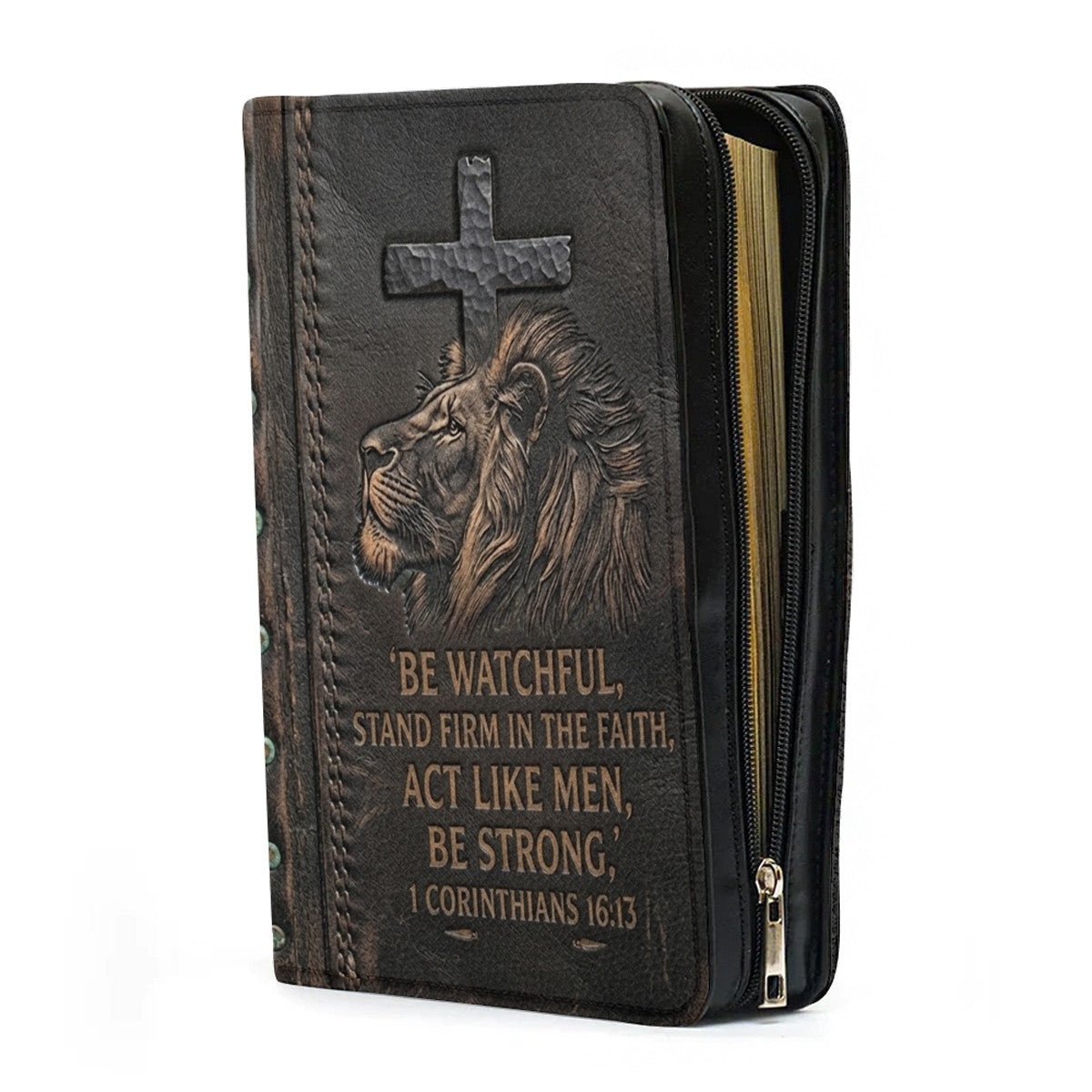 Personalized Lion of Judah Bible Cover Case