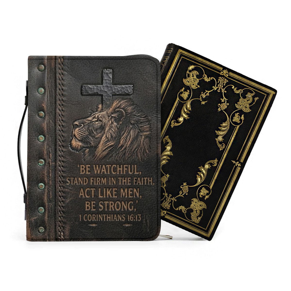 Personalized Lion of Judah Bible Cover Case