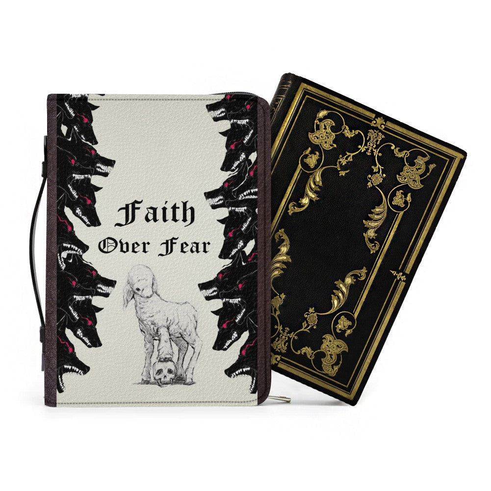 Personalized Faith Over Fear Bible Cover