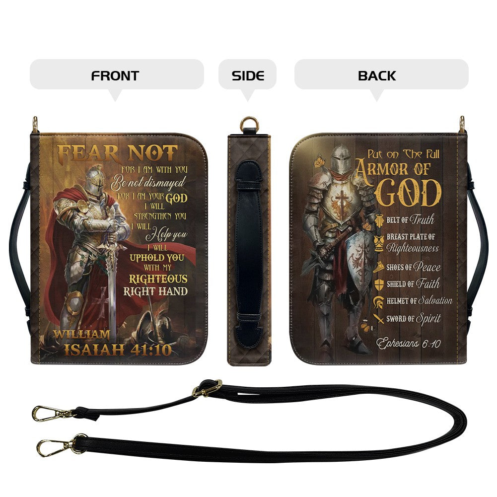 Personalized Armor of God Leather Bible Cover