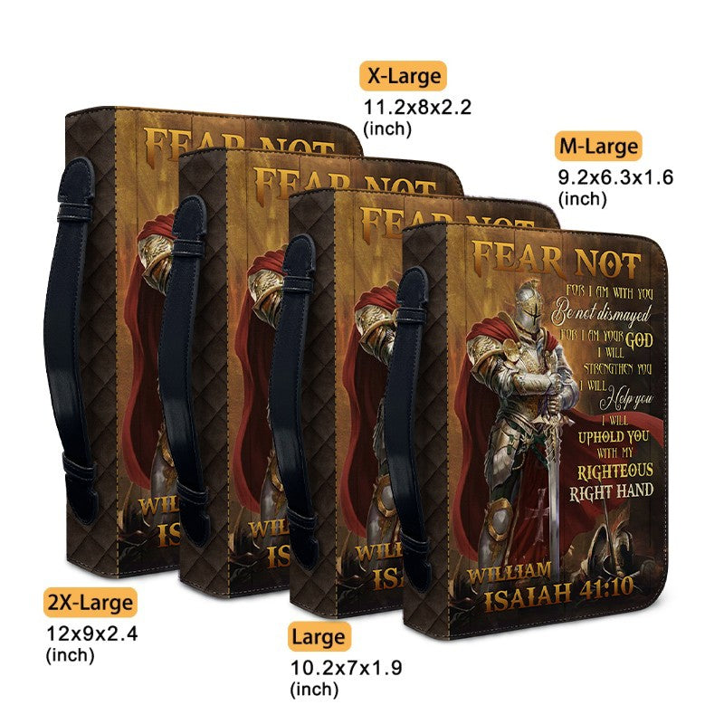 Personalized Armor of God Leather Bible Cover