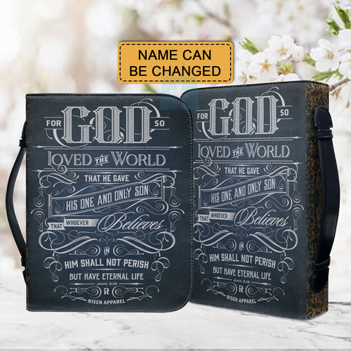 Custom For God So Loved The World Bible Cover