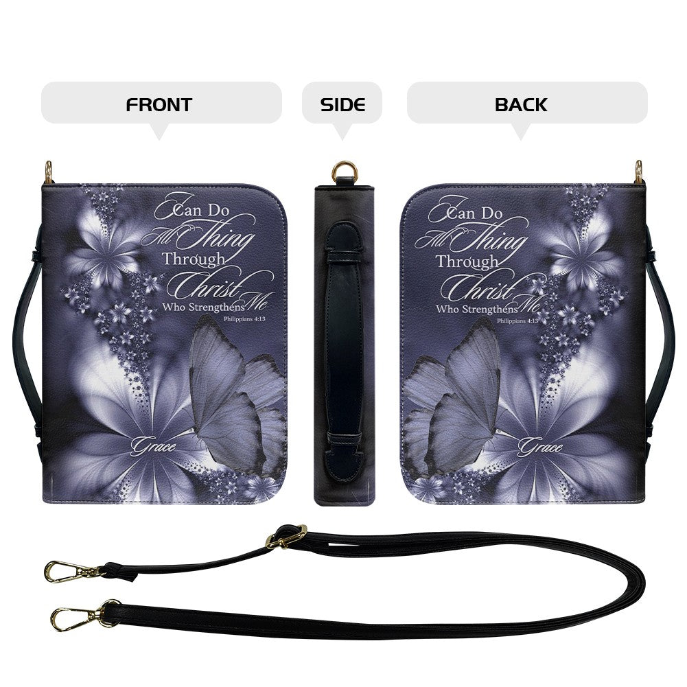 Personalized Butterfly Bible Cover with Name
