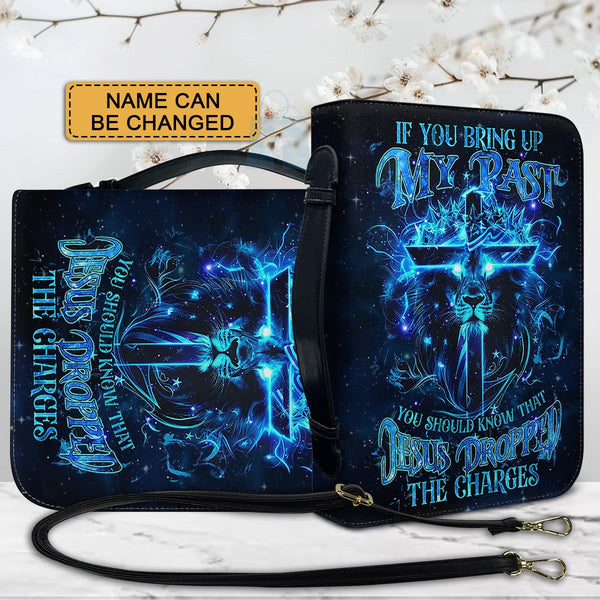 Jesus Dropped The Charges Lion Bible Cover