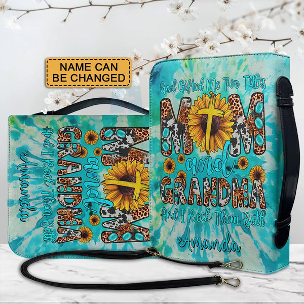 Mom & Grandma Rock Them Both Personalized Bible Cover