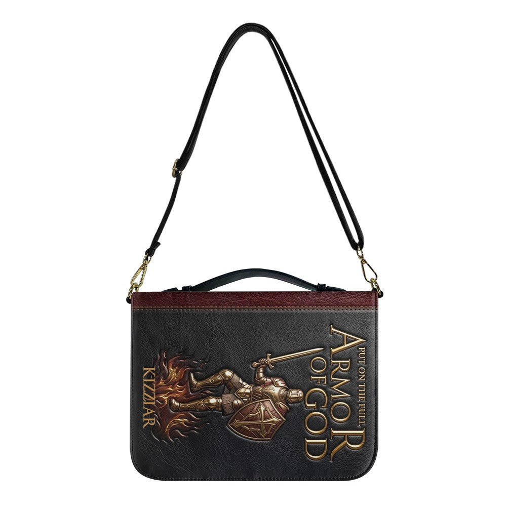Personalized Armor of God Leather Bible Cover