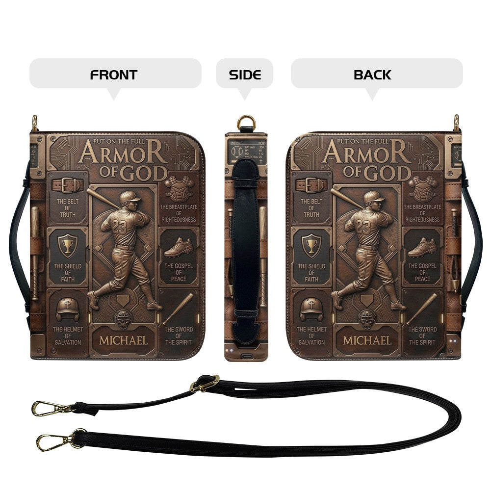 Personalized Armor of God Bible Cover for Men