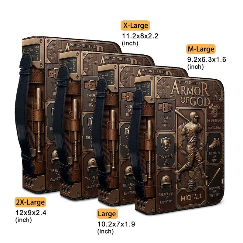 Personalized Armor of God Bible Cover for Men