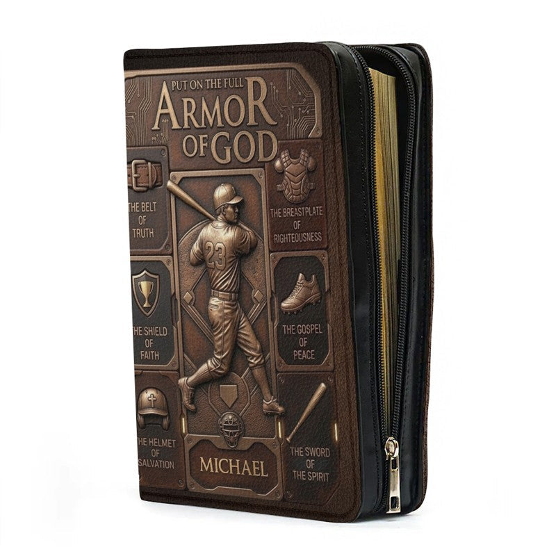Personalized Armor of God Bible Cover for Men