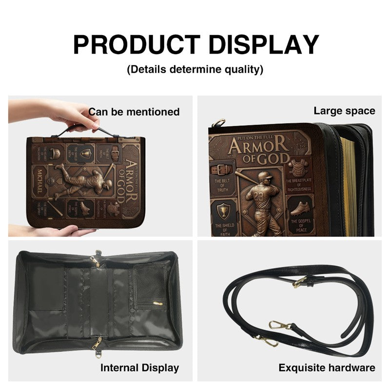 Personalized Armor of God Bible Cover for Men