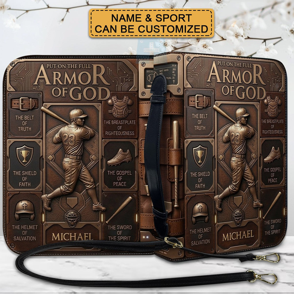 Personalized Armor of God Bible Cover for Men