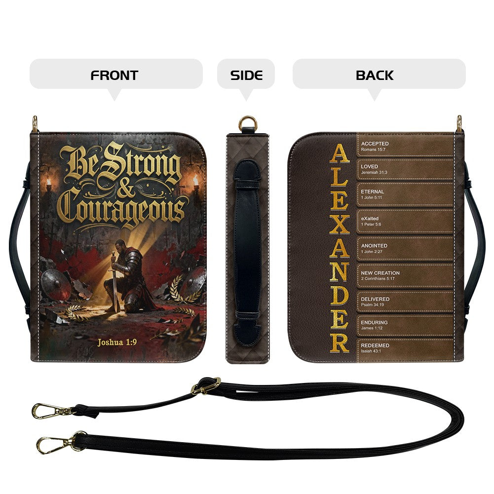 Personalized Bible Cover for Men with Custom Name