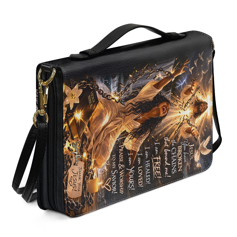 Personalized Jesus Broken The Chains Bible Case