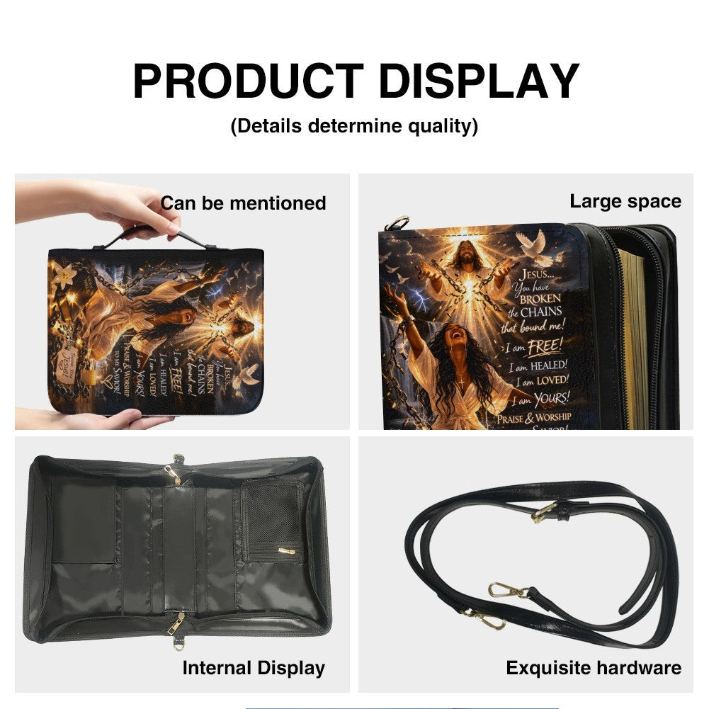 Personalized Jesus Broken The Chains Bible Case
