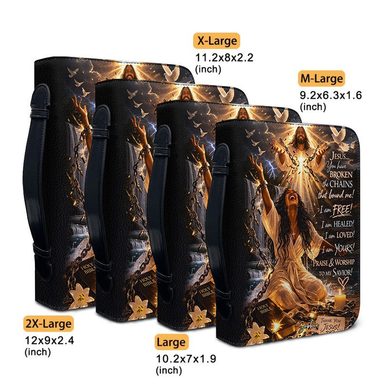 Personalized Jesus Broken The Chains Bible Case