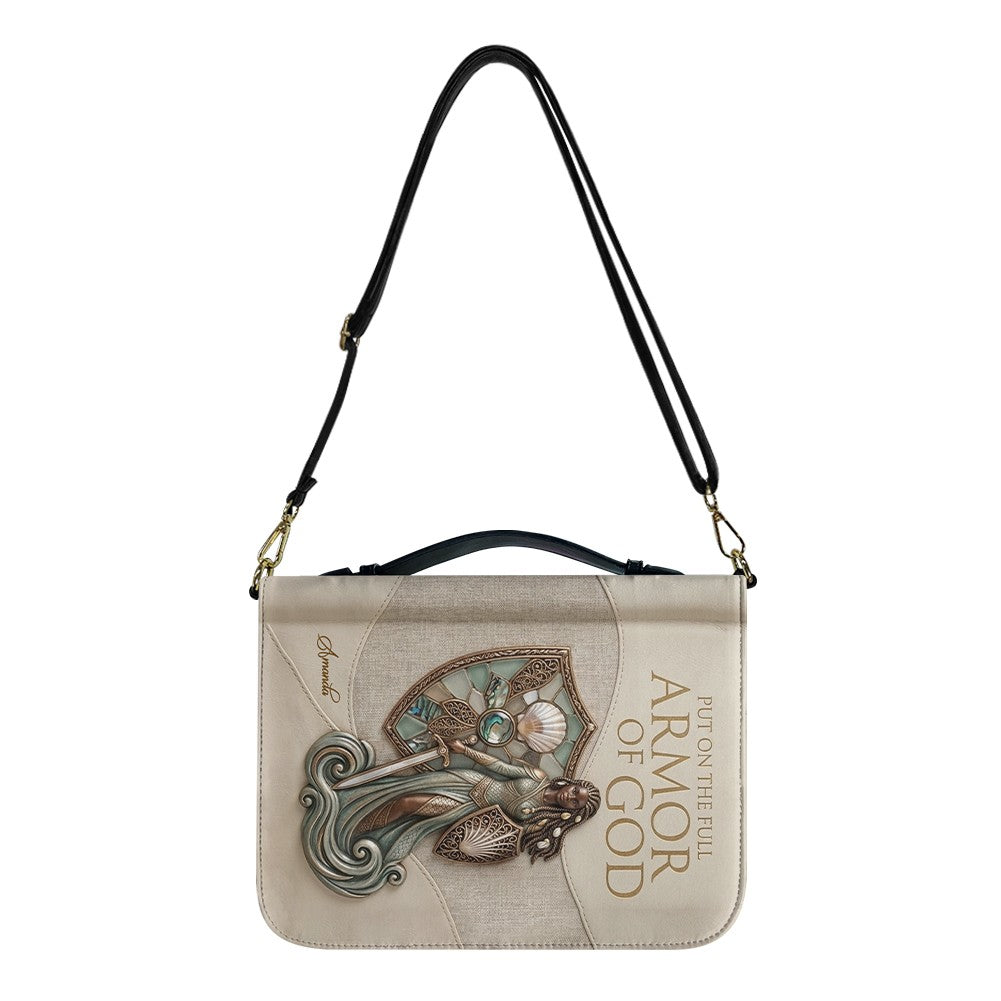 Personalized Armor of God Leather Bible Cover