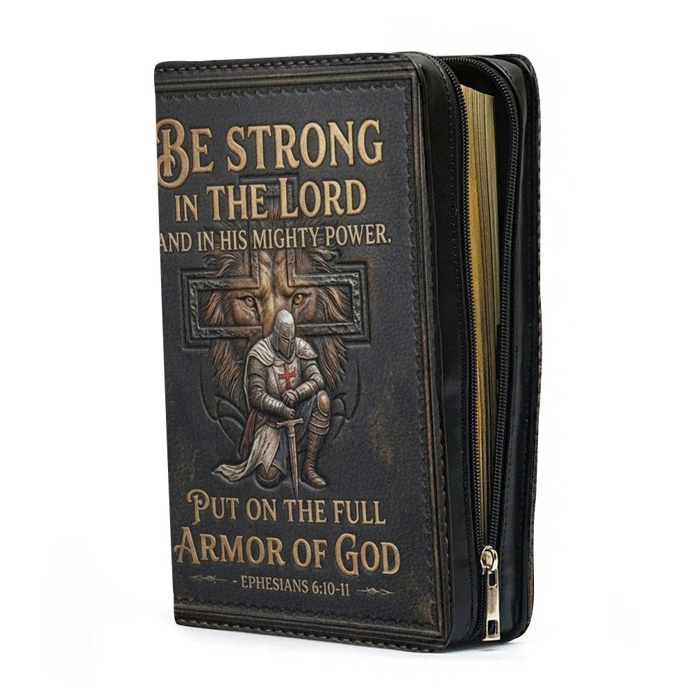Personalized Armor of God Leather Bible Cover