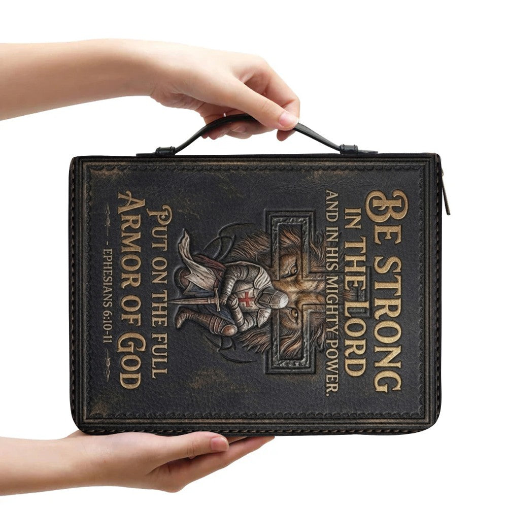 Personalized Armor of God Leather Bible Cover