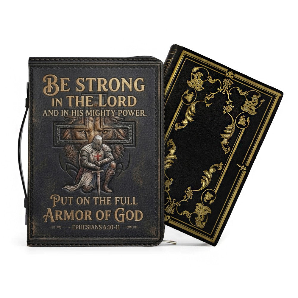 Personalized Armor of God Leather Bible Cover