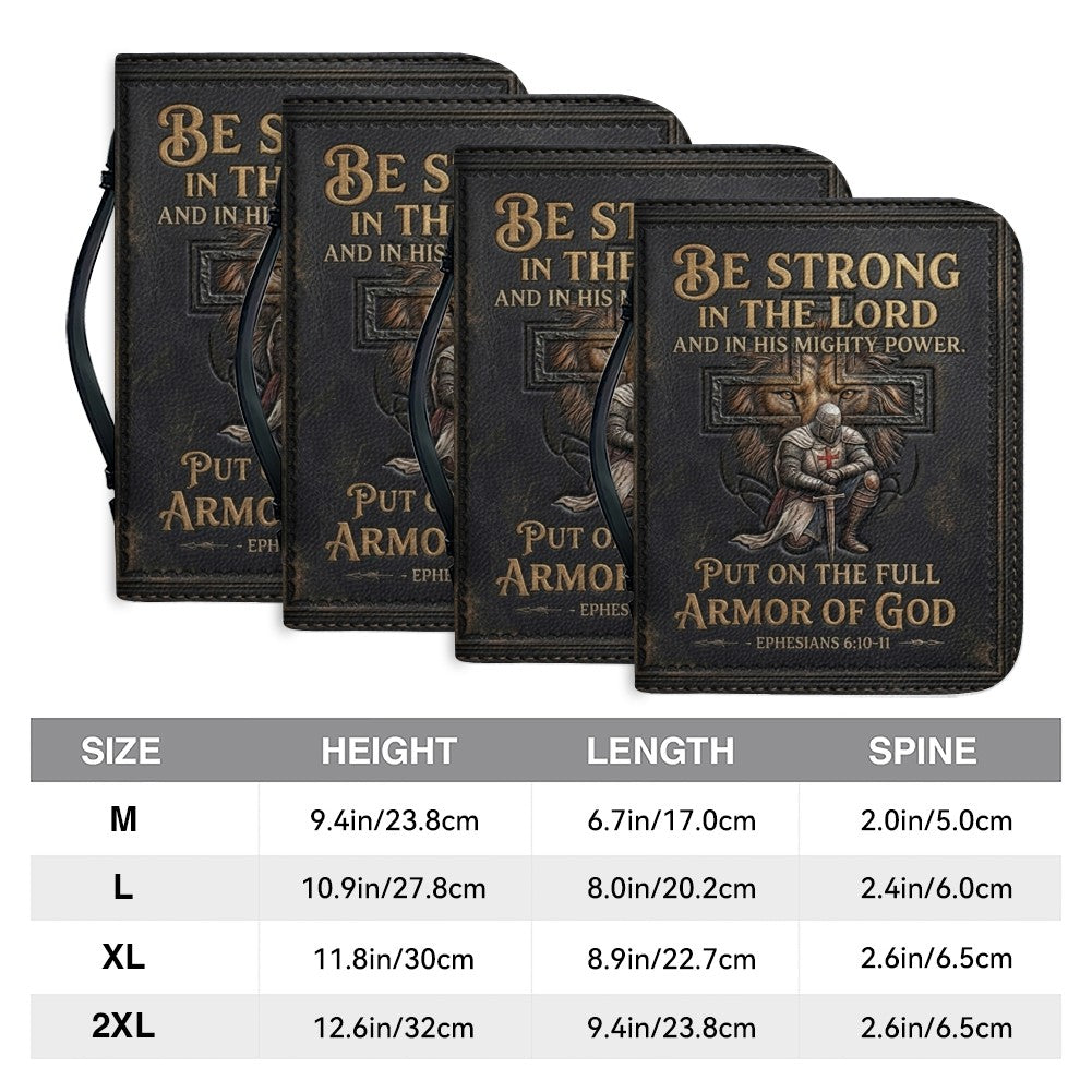 Personalized Armor of God Leather Bible Cover