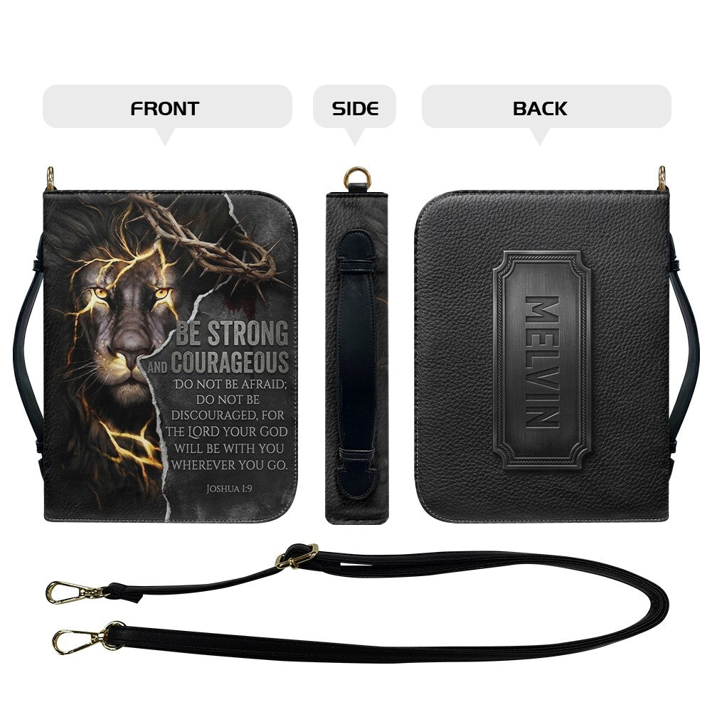 Personalized Lion Bible Cover with Name
