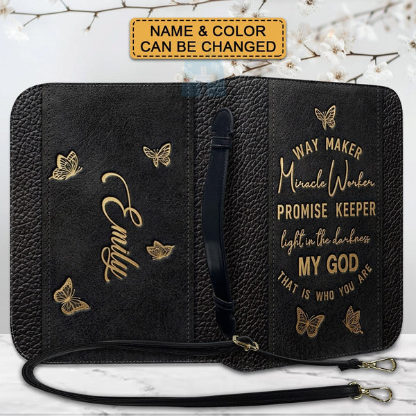 Personalized Way Maker Butterfly Bible Cover