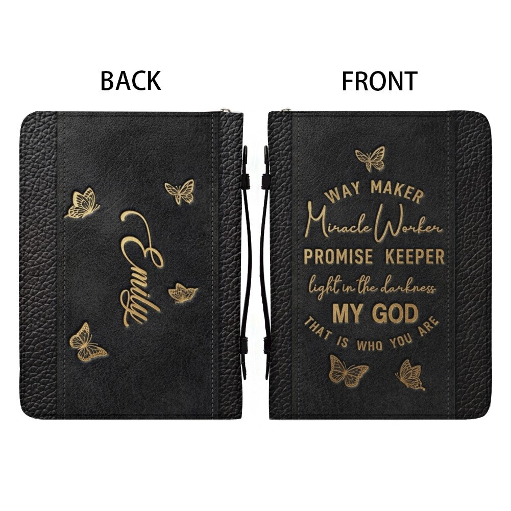 Personalized Way Maker Butterfly Bible Cover
