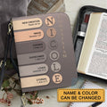 Personalized Name Meaning Bible Cover - Nude