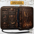 Personalized Armor of God Leather Bible Cover