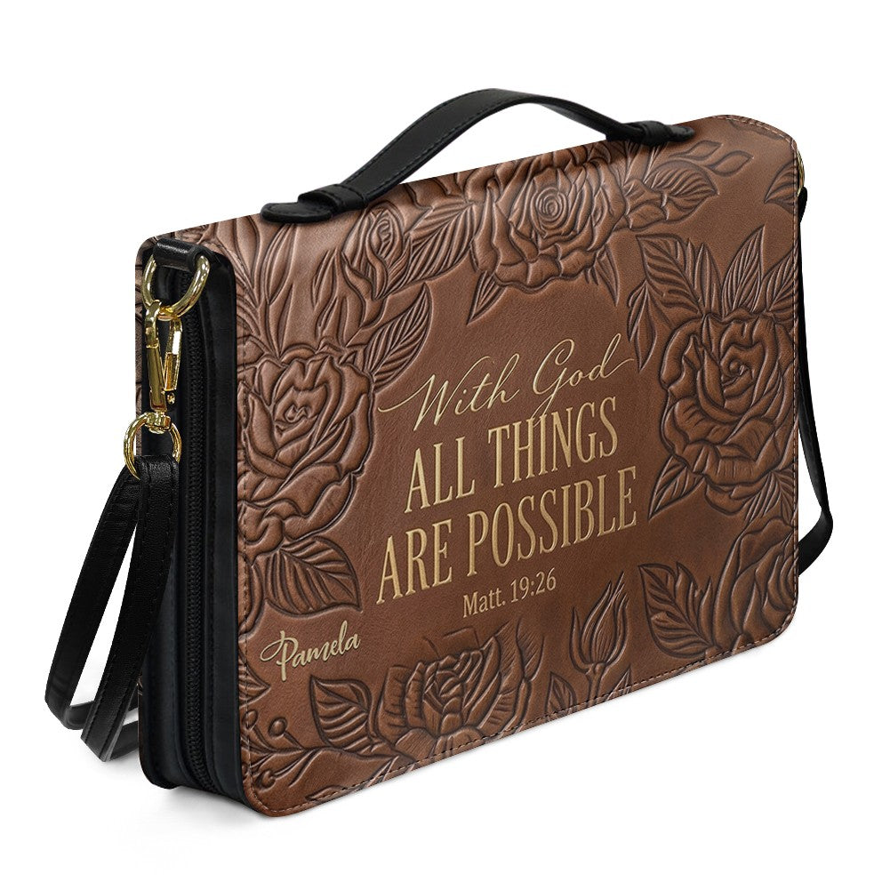 Personalized Bible Cover Case with Handle
