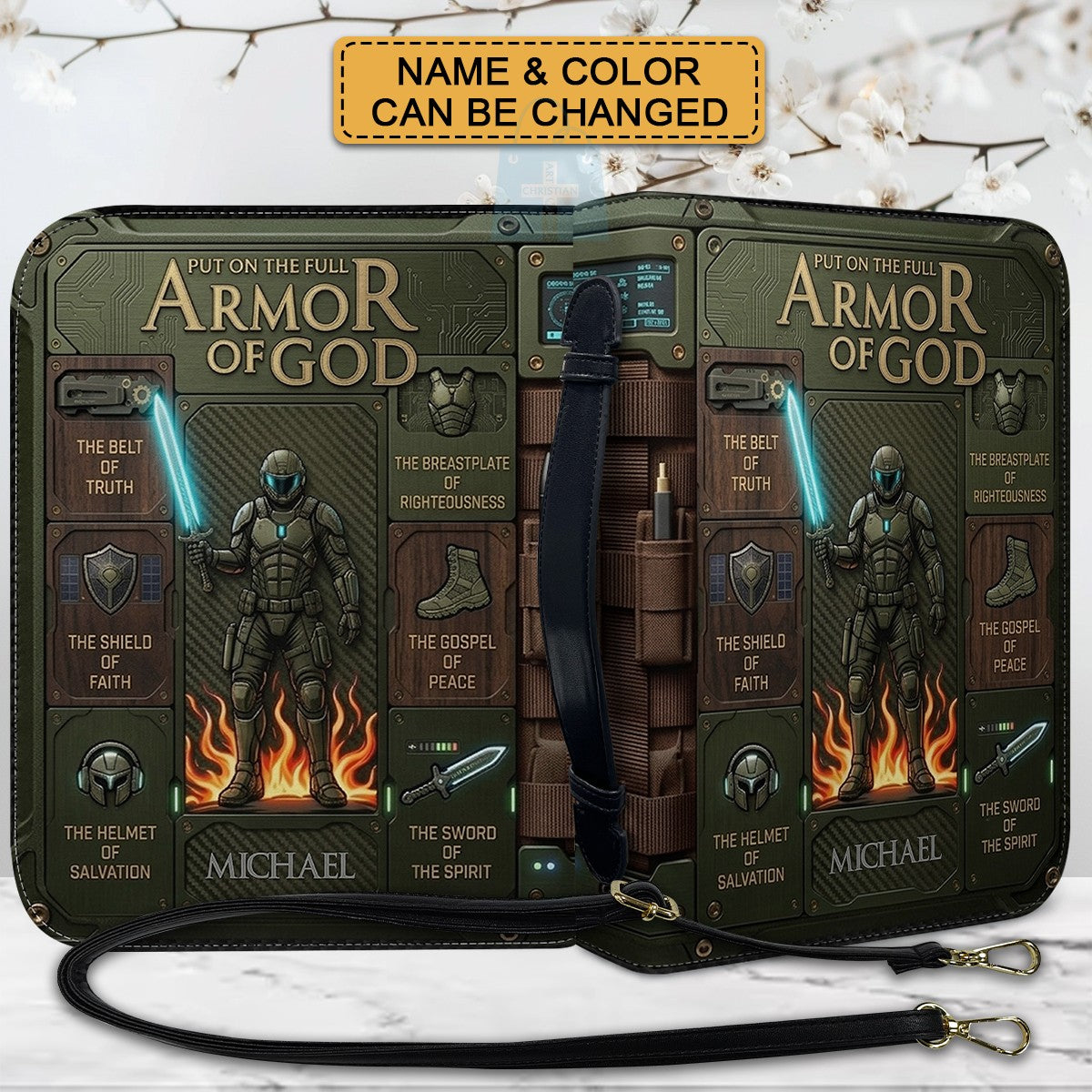 Personalized Armor of God Bible Cover