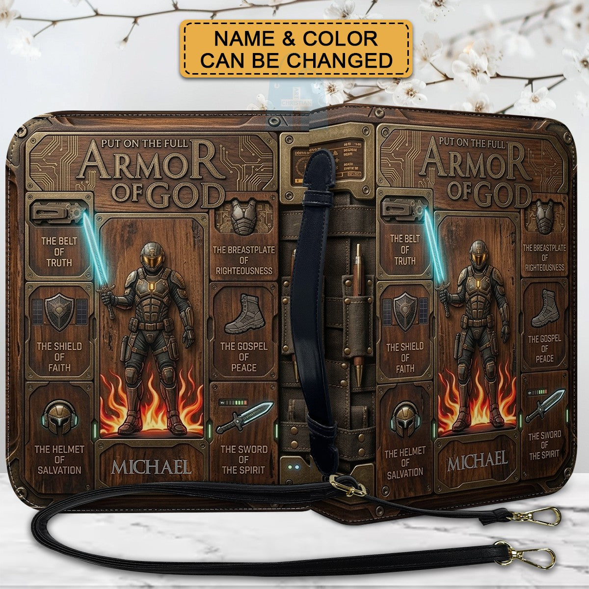 Personalized Armor of God Bible Cover